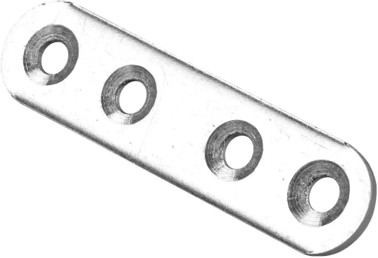 Hettich Verbindungsblech verzinkt, 15 x 60mm, Stärke 2mm - Diverse Möbelbeschläge und Zubehör