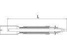 Einbaugarnitur starr zu Modell 2000/4004 L = 1,1m DN 150 - Wild Armaturen