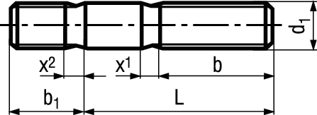 Stiftschr o Festsitz ~1,25d St 8.8 BN1390 DIN939FO M6x20 - Bossard Schrauben