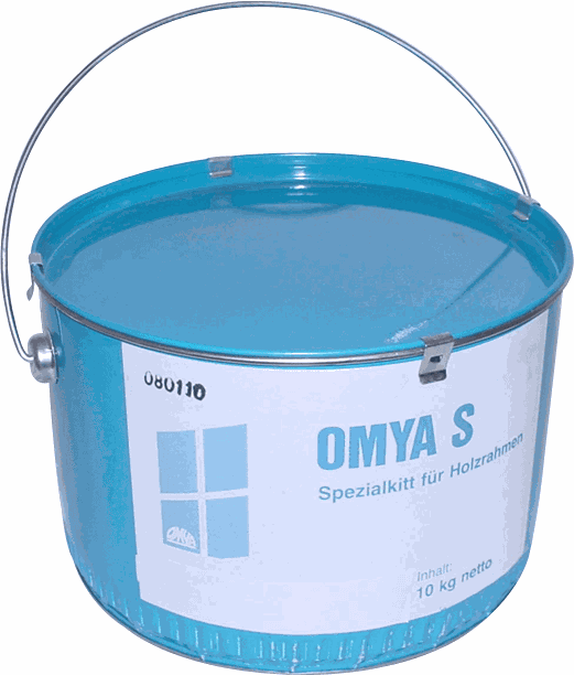 OMYA S Fensterkitt grau/beige, Kessel à 10.0Kg - Kleben