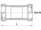 ZAK-Muffe 6301 - Hawle Steckfittinge