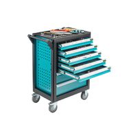 TECHNOCRAFT Werstattwagen ROLLBOY "381 tlg. , 7 Schubladen , 1/4"" / 3/8"" / 1/2""" - Schlüsselwerkzeuge