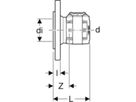 Flansch PN6 DN65 75mm 619.616.00.1 - Geberit FlowFit-Rohre/Formstücke