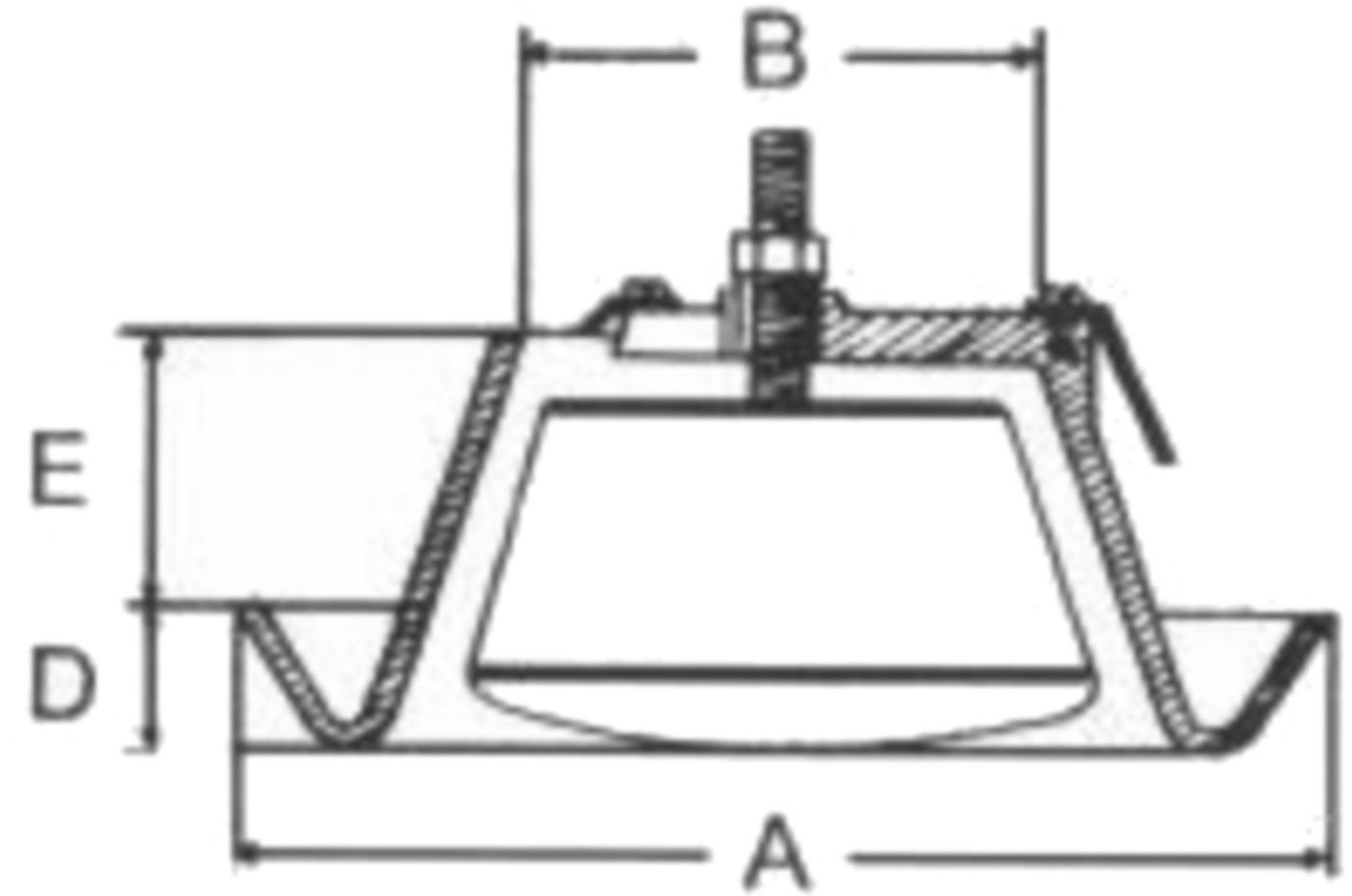 Abluftventil OPF Kunststoff weiss mit Stahlfedern d 150 mm - Ventilations-Einsätze