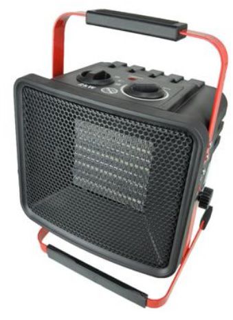 Elektro-Heizgerät „Asphalt" Keramik, 2kW 230V, Stecker T26, 148m3/h, B310xH220xT170mm - Klima