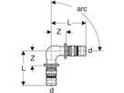 Winkel 90° 20mm 622.271.00.5 - Geberit-Mepla-Formstücke