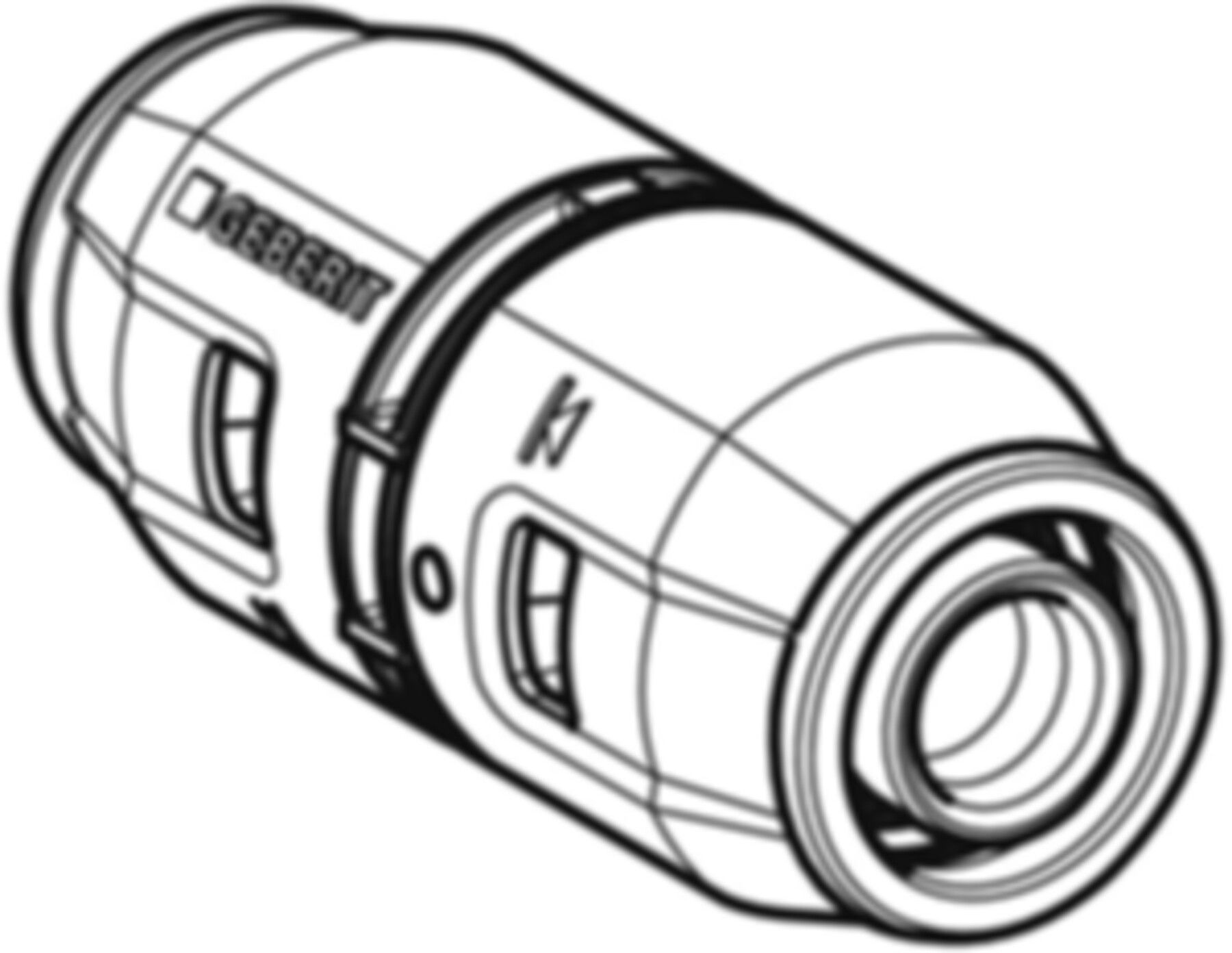 Kupplung 20mm 651.500.00.1 - Geberit-Push Fit-Formstücke