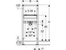 Element für Waschtisch m. Einlocharmatur Typ 112 111.426.00.2 - Geberit-Duofix
