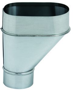Rohrsammeltrichter exz. 75 mm 217 - Zink Spenglereihalbfabrikate