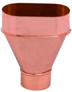 Rohrsammeltrichter zent. 100 mm 215 - Kupfer Spenglereihalbfabrikate