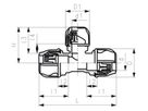 Tee 90° reduziert d 50/40mm 158 400 236 - GF iJoint-Klemmverbinder