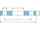 glatte Flanschen (VSM 18695) PN 6 NW 250 x 273.0 mm DIN 2573 - Flanschen