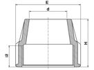 Überwurfmutter (PP) 87004 d 75mm - Plasson-Klemmfittinge