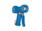 Wasserpistole, Messing/Edelstahl 1/2", Gummiummantelung Blau, max. 24Bar - Garten