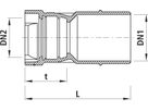 Spitzend/Muffen-Reduktion BLS 5330 DN 150/100 - Hawle Armaturen