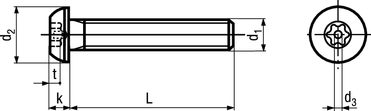 Einbruchsi Schr I-6rd~ISO 7380-1 A2 BN33021 M 6 x 20 / X30 - Bossard Schrauben