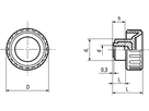 Rändelmuttern Elesa® BT. BN14213 6321BT.16B-M4 - Bossard Schrauben
