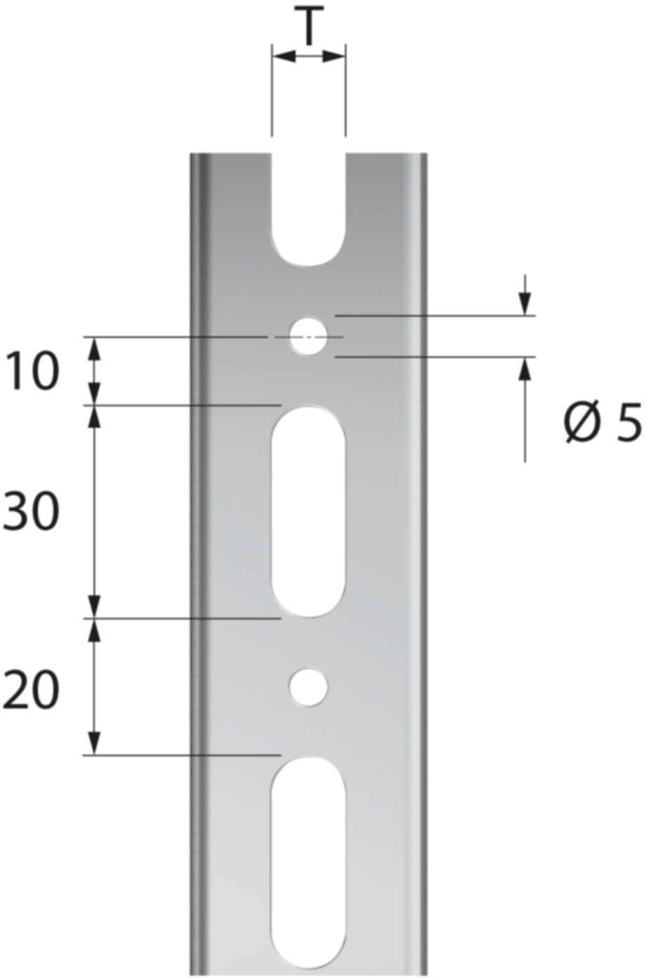 Montageschiene R2 20x34mm 2M 50011 - Flamco-Rohrschellen