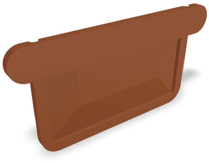 PREFA Kastenrinnen-Endboden 333 mm P.10 Ziegelrot 540016 - PREFA Dachentwässerungssysteme