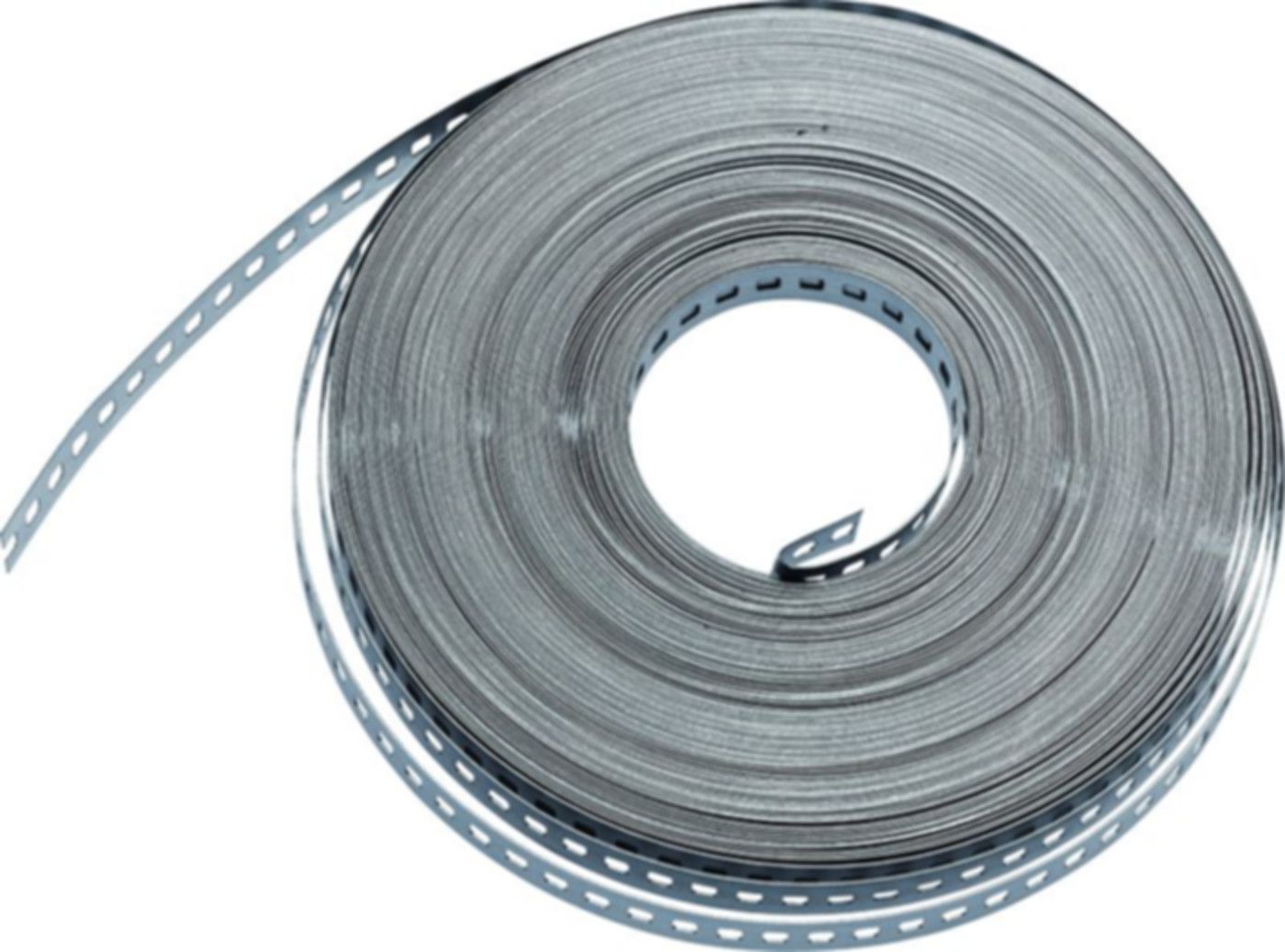 Lochband, verzinkt 18x0.6 mm , Lochmass 5.2x5.2 , à 45m - Regla Aufhängesystem