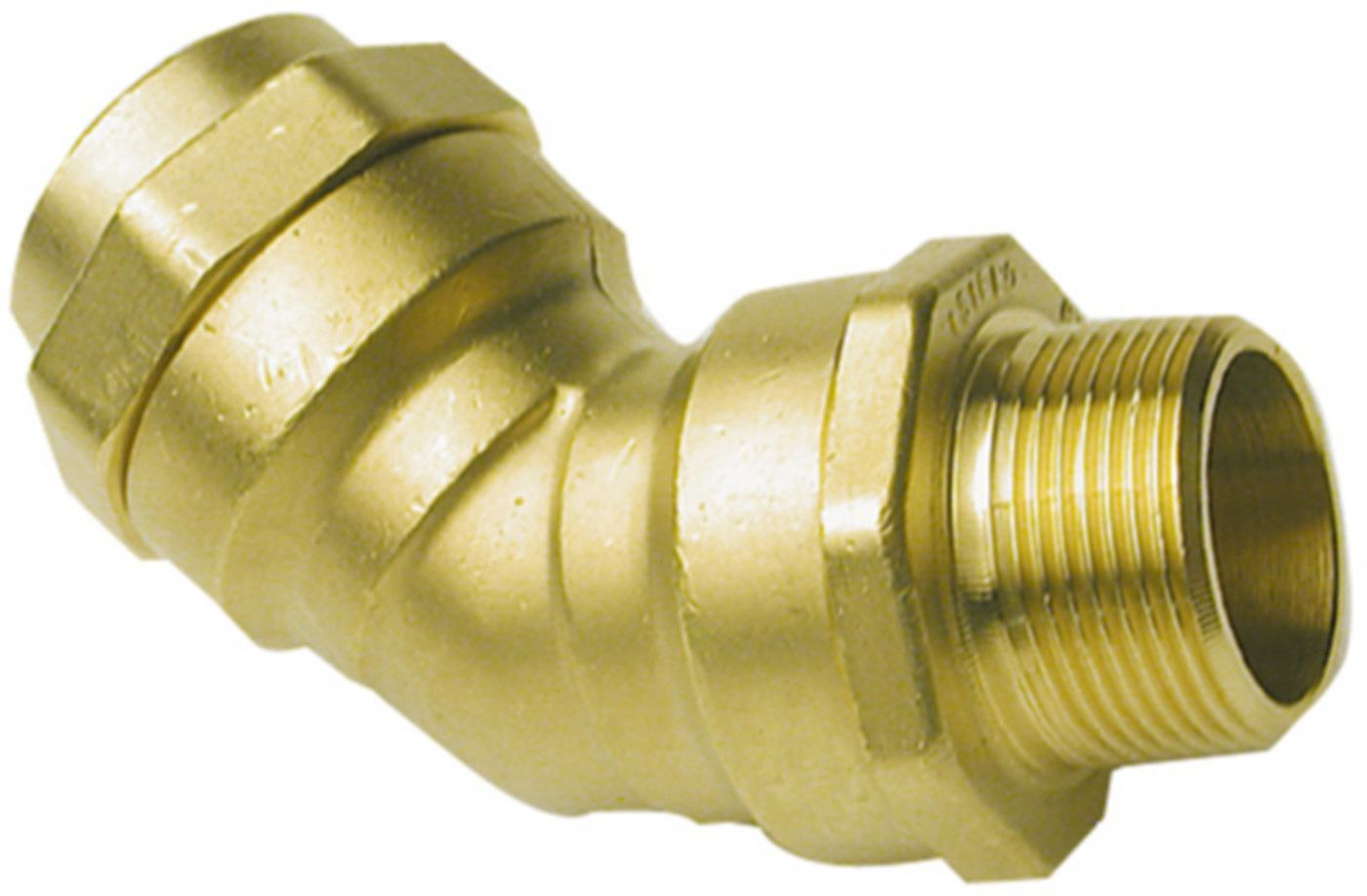 Winkelverschraubung 45° mit AG Typ 126 d 32mm - 1 1/4'' - Isiflo-Universalkupplungen für Trinkwasser
