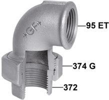 Winkelverschraubungen +GF+ 95V