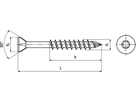 SK SPAX® Dielenschraube CUT I-6r Te St WIROX® BN20001 3,5 x 35 / 20 (T10) - Bossard Schrauben