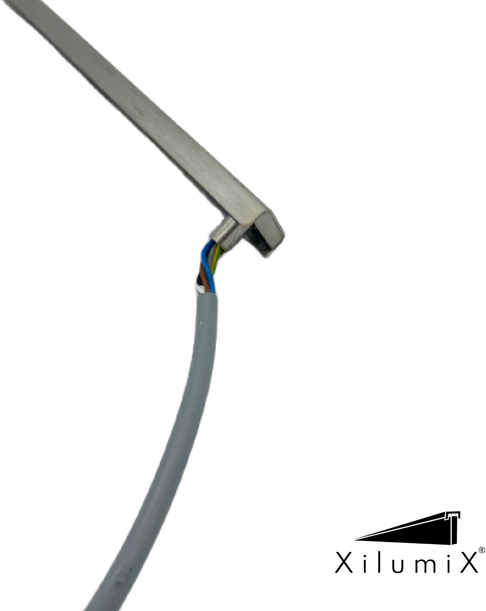 XILUMIX LED-Anschlusselement Ganzglasgeländer 25mm 3000° K , Länge bis 2m - LED-Handlauf System