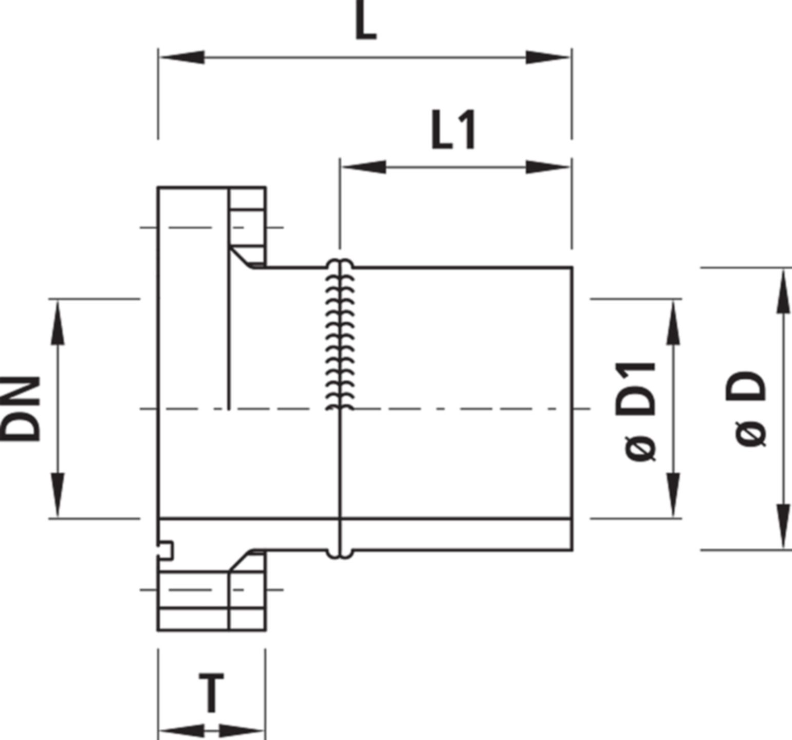 Losflansch mit PE-Anschweissende 3102 DN 80 / d 110mm PN 16 - Hawle Armaturen