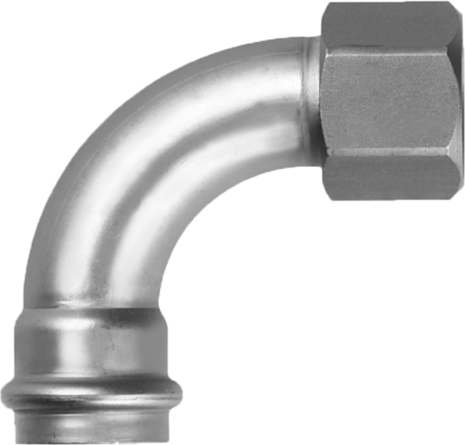Industry-Bogen 90° mit IG 15mm x 1/2" 80308.22 - Optipress-Industry Formstücke