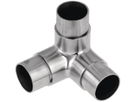 Rohrecke mit seitlichem Anschl. 90° 42.4 mm geschliffen 126566 - INOXTECH-Handlauf-/Geländer-System