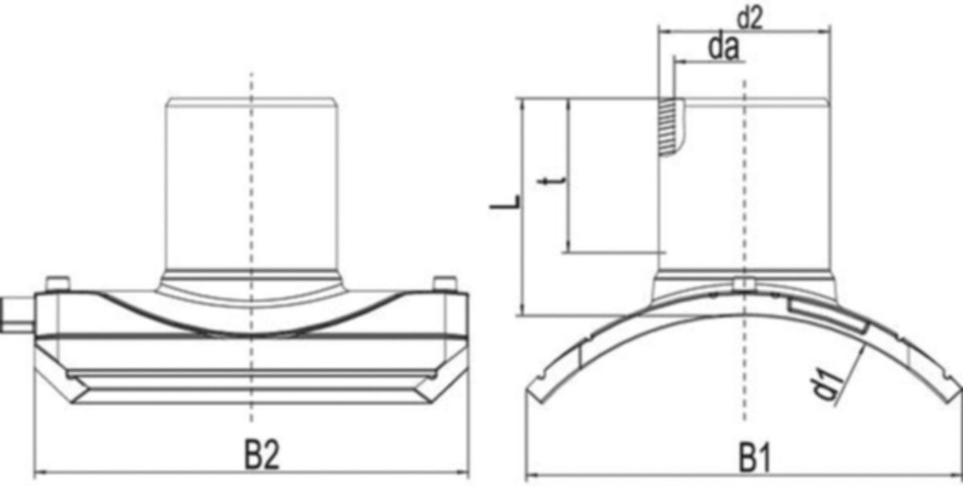 Stutzenschelle SA UNI d 315-400/110mm     616558 - Frialen Elektroschweissfittinge