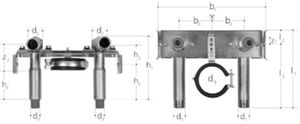 Anschlussgarnitur  3/4" 5918.320 zu UP-Absperr-/Zählereinheit - JRG Armaturen