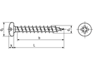 Halbr-Sp Schr SPAX® Pozi vzb/WIROX® BN615 4 x 25 / 23 a 1000 - Bossard Schrauben