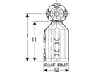 Doppeldose 90° 1/2" 650.689.00.3 für MasterFix - Geberit FlowFit-Rohre/Formstücke
