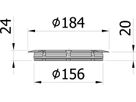 Haltering m/Dicht-/Sickerfunktion 408205 zu Ablaufprogramm Gully 157 V2A - ACO Passavant Entwässerungstechnik