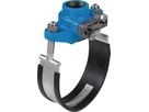 Anbohr-Sperrschelle mit Gewinde- 3700 abgang DN 100 - 2" IG - Hawle Hausanschluss- und Anbohrarmaturen