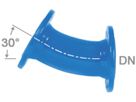 Flanschenbogen 30° PN 10/16 Fig. 2033 DN 80 - Von Roll Flanschenformstücke