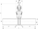 Schieber mit Spitzenden Fig. 5299 DN 150 - Von Roll Armaturen