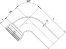 SM-Bogen 1M  MQ 90°, mit Gleit- und Dichtring DN 150 - Wild Schraubmuffenformstücke