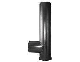 Kapselknie schwarz 105mm 826 - Ofenrohre und Zubehör