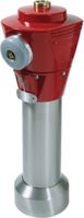 Oberteil H4-HV INOX N531, runder Übergangsflansch Storzdeckel Typ 2, rubinrot - Hawle Hydranten