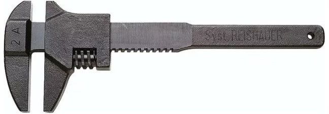 REISHAUER Gasuhrschlüssel Gr.2A, L= 320 mm, Öffnung 80 mm - Sanitärwerkzeuge