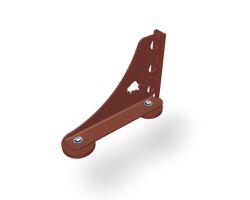 PREFA Haken für Schneerechensystem 05 P.10 Oxydrot VE 10 Stk. 120191 - PREFA Dachsysteme