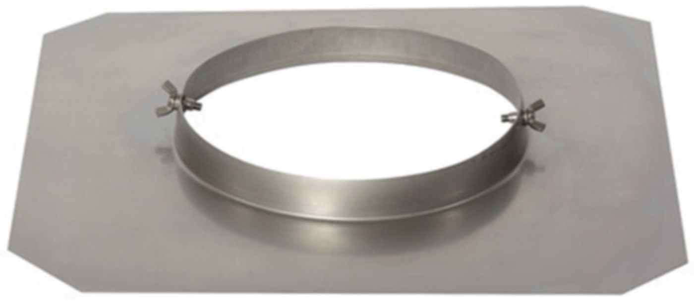 CrNi Ansatzteil eckig flach 180 mm - Aspira Kaminhüte