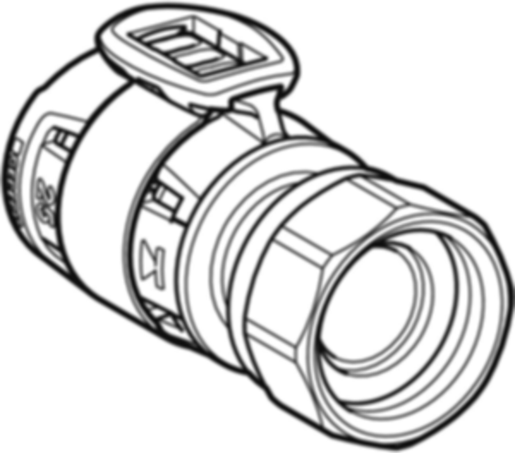 Übergangsverschraubung 50mm-23/4" mit Überwurfmutter Messing 620.675.00.1 - Geberit FlowFit-Rohre/Formstücke