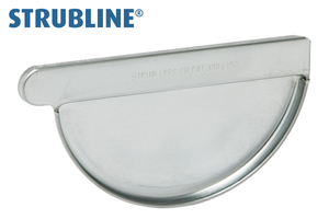 Anklemmboden rechts 400 mm 126 "Strubline" - Zink Spenglereihalbfabrikate