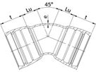 STM-Bogen 2M Novo-Sit MMK 45° DN 300 - WILD Steckmuffenformstücke