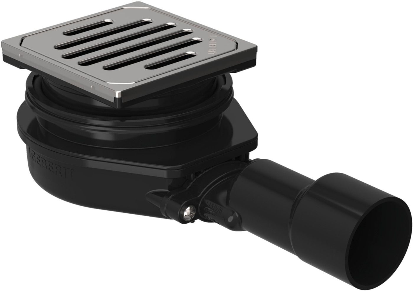 Bodeneinlauf Varino horizontal 50/63mm 388.030.00.1 nicht siphoniert - Geberit-PE-Formstücke