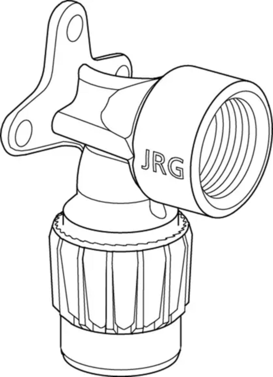 Anschlusswinkel +GF+ JRG Sanipex